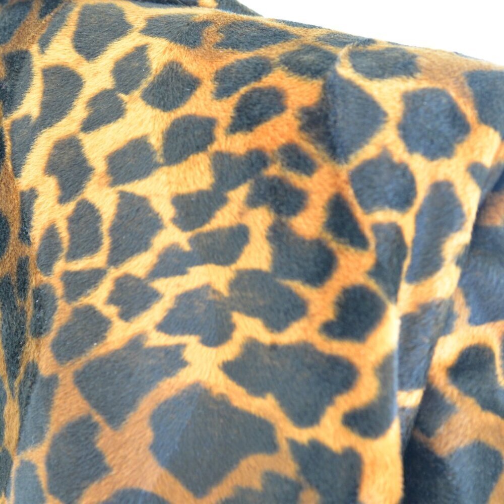 Vintage Animal Print Faux Fur Leopard Cheetah Coat Jacket Sz L/XL - Picture 8 of 8